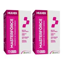 Kit 2 Masterforce Mulher Suplemento Alimentar 60 cápsulas Kit 2 Masterforce Mulher Suplemento Alimentar 60 cápsulas