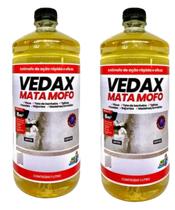 Kit 2 Mata Mofo Vedax 1 Litro Antimofo GuardaRoupa Parede Banheiro AntiBolor ArmárioMadeira Rejunte Kit 2 Mata Mofo Vedax 1 Litro Antimofo GuardaRoupa Parede Banheiro AntiBolor ArmárioMadeira Rejunte