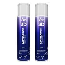 Kit 2 Matizador 3D Ice Blond Cinza 300ml Magic Color Kit 2 Matizador 3D Ice Blond Cinza 300ml Magic Color