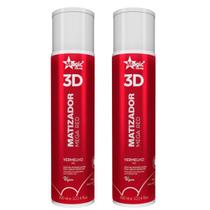 Kit 2 Matizador 3D Mega Red 300ml Magic Color Kit 2 Matizador 3D Mega Red 300ml Magic Color
