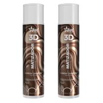 Kit 2 Matizador 3D Mocha Milk Marrom Capuccino 300ml Magic Color Kit 2 Matizador 3D Mocha Milk Marrom Capuccino 300ml Magic Color
