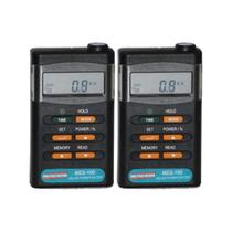 Kit 2 Medidor Energia Solar Digital Radiação Painéis Agricultura Construções Mes-100 Portátil Instrutherm Com Estojo