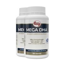 Kit 2 Mega DHA 1500mg Vitafor 120 Cápsulas Kit 2 Mega DHA 1500mg Vitafor 120 Cápsulas