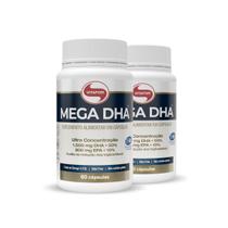 Kit 2 Mega DHA 1500mg Vitafor 60 Cápsulas