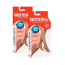 Kit 2 Meia 3/4 Feminina Modelo Sem Ponteira Kendall Com Média Compressão