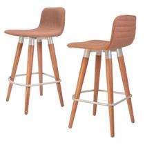 Kit 2 Meia Banquetas Línea Fácil Montagem Champ Terracota