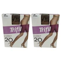 Kit 2 Meia Calça Clássica Fio 20 Natural Grande - Trifil