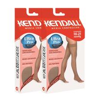 Kit 2 Meia Calça de Compressão Kendall C/ Renda 1712 Mel
