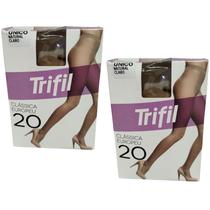 Kit 2 Meia Calça Europeu Fio 20 Natural Claro Único - Trifil