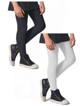 Kit 2 Meia Calça Infantil Algodão Fio 80 Selene 9555 Kit 2 Meia Calça Infantil Algodão Fio 80 Selene 9555