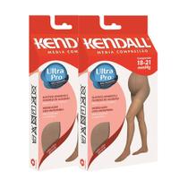 KIt 2 Meia Calça Kendall Média Compressão P/Gestante 1653