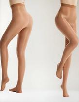Kit 2 Meia-calça Redutora 70d Brilhante Anticelulite Elegante Confort