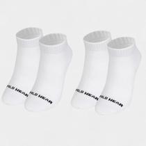 Kit 2 Meia Cano Curto Polo Wear Atoalhada Unissex - Branco Kit 2 Meia Cano Curto Polo Wear Atoalhada Unissex - Branco