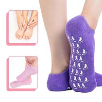 Kit 2 Meia De Silicone Hidratante Tratamento Esfoliante Dos Pés Esfoliante