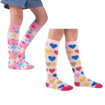 Kit 2 Meia galochita infantil menina colorida para galocha infantil Kit 2 Meia galochita infantil menina colorida para galocha infantil