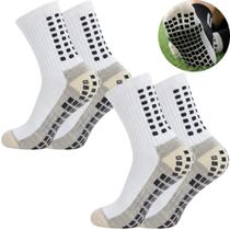 Kit 2 Meias Antiderrapante Futebol Grip Estabilidade Treino Tamanho Único