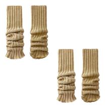 kit 2 meias feminina aquecedora polaina para pernas quentinha estilosa inverno