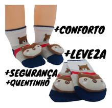 Kit 2 Meias Pantufas Bebê Infantil Menina(o) Antiderrapante