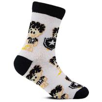 Kit 2 Meias Rikam Botafogo Infantil - Preto e Branco