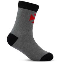 Kit 2 Meias Rikam Vasco Infantil - Cinza e Branco Kit 2 Meias Rikam Vasco Infantil - Cinza e Branco