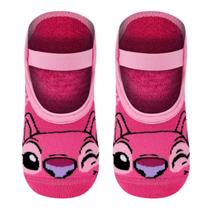 Kit 2 Meias Sapatilha Antiderrapante Disney StitchAngel Lupo