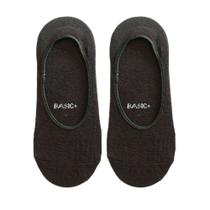 Kit 2 Meias Sapatilha Invisível Preto e Branco Basic+ Antiderrapante 34-38 Preto Kit 2 Meias Sapatilha Invisível Preto e Branco Basic+ Antiderrapante 34-38 Preto