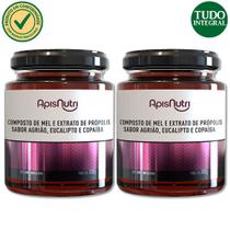Kit 2 Mel Composto Própolis, Eucalipto, Agrião e Copaíba 300g Kit 2 Mel Composto Própolis, Eucalipto, Agrião e Copaíba 300g