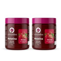 Kit 2 Melatina Morango Hair Anna Telles Cachos Hidratação