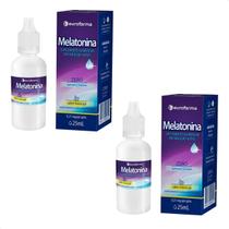 Kit 2 - Melatonina 25mL Maracujá Suplemento Alimentar Gotas