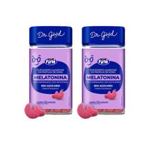 Kit 2 Melatonina Sabor Morango 2x120 Gomas Fini Dr Good