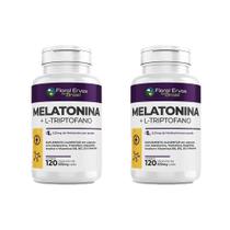 Kit 2 Melatonina Triptofano Magnésio Inositol + Vit 2x60 cps Floral Ervas do Brasil