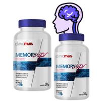 Kit 2 Memory Up Suplemento para Memória 60 Cápsulas - ClinicMais