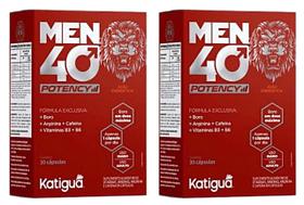 Kit 2 Men 40 Potency Ação Energetica 30 Cápsulas Katigua Kit 2 Men 40 Potency Ação Energetica 30 Cápsulas Katigua