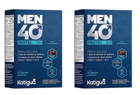 Kit 2 Men 40 Protec 60 Capsulas Licopeno Selênio - Katigua