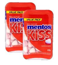 kit 2 Mentos Kiss Potão Sabor Morango 105g