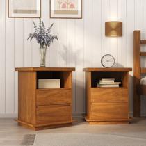 Kit 2 Mesa de Cabeceira Arthur - 100% Madeira Kit 2 Mesa de Cabeceira Arthur - 100% Madeira