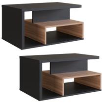 Kit 2 Mesa de Centro Para Sala 68 cm B92 NOVAM Kit 2 Mesa de Centro Para Sala 68 cm B92 NOVAM