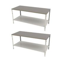 KIT - 2 Mesa Panificadora Desmontável 900x870x1900 M-190 - Braesi