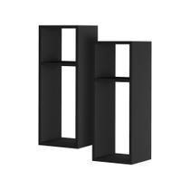 Kit 2 Mesas Cabeceira Mdf Cama Solteiro Quarto Sala Moderno