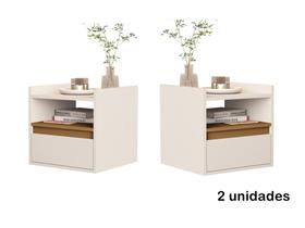 Kit 2 Mesas Cabeceira Suspensa Porta Medina Plus Cores Kit 2 Mesas Cabeceira Suspensa Porta Medina Plus Cores