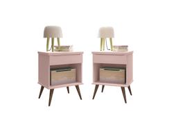 Kit 2 Mesas de Apoio Infantil Bebê Rêtro Ana Vitória Rôse Kit 2 Mesas de Apoio Infantil Bebê Rêtro Ana Vitória Rôse