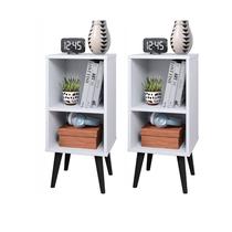 Kit 2 mesas de cabeceira lateral Luxo Kit 2 mesas de cabeceira lateral Luxo