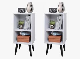 Kit 2 Mesas De Cabeceira Mudo Retro Quarto Cama Várias Cores Charme Kit 2 Mesas De Cabeceira Mudo Retro Quarto Cama Várias Cores Charme