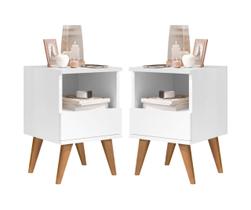 Kit 2 Mesas de Cabeceira Pés Palito Mendonça Cores - Comprar Moveis para sua Casa Kit 2 Mesas de Cabeceira Pés Palito Mendonça Cores - Comprar Moveis para sua Casa