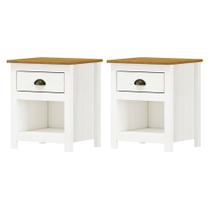 Kit 2 Mesas de Cabeceira Topázio 1 Gaveta - Finestra Móveis Kit 2 Mesas de Cabeceira Topázio 1 Gaveta - Finestra Móveis