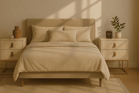 Kit 2 Mesas De Cabeceira Unic 45 Moderno Base Metalica Dourada