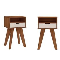 Kit 2 Mesas de Cabeceiras 1 Gaveta 1 Prateleira Kit 2 Mesas de Cabeceiras 1 Gaveta 1 Prateleira
