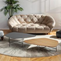 Kit 2 Mesas de Centro Capri Formato Orgânico