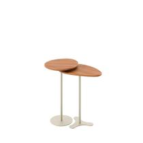 Kit 2 Mesas Laterais Orgânica Botanic - Canella c/ Champanhe