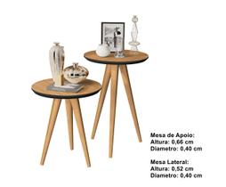 Kit 2 Mesas Lateral e Apoio 40cm Pés Palito Cores - Comprar Moveis para sua Casa Kit 2 Mesas Lateral e Apoio 40cm Pés Palito Cores - Comprar Moveis para sua Casa